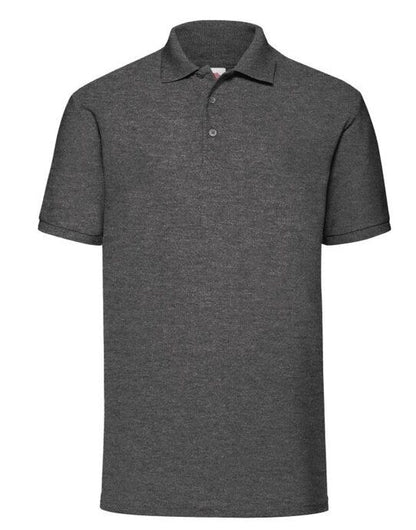 Fruit Of The Loom FOTL Mens 65/35 Polo - Dark Heather