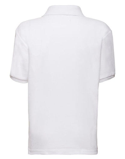 Fruit Of The Loom FOTL Kids 65/35 Polo - White