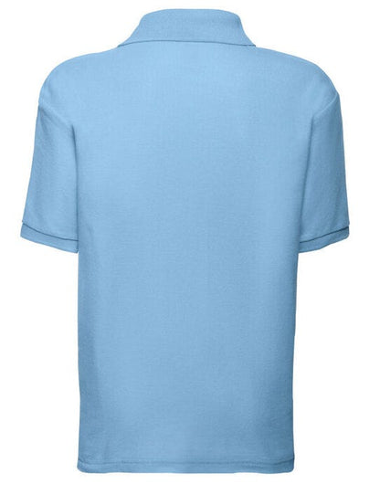 Fruit Of The Loom FOTL Kids 65/35 Polo - Sky Blue
