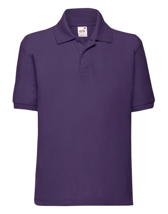 Fruit Of The Loom FOTL Kids 65/35 Polo - Purple