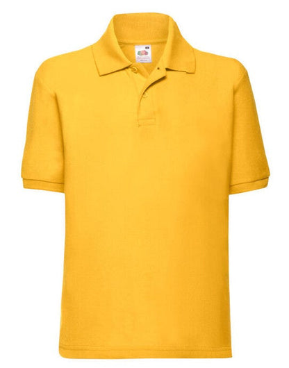 Fruit Of The Loom FOTL Kids 65/35 Polo - Sun