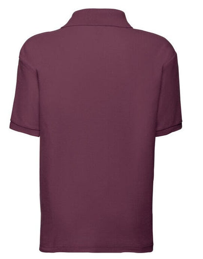 Fruit Of The Loom FOTL Kids 65/35 Polo - Burgundy