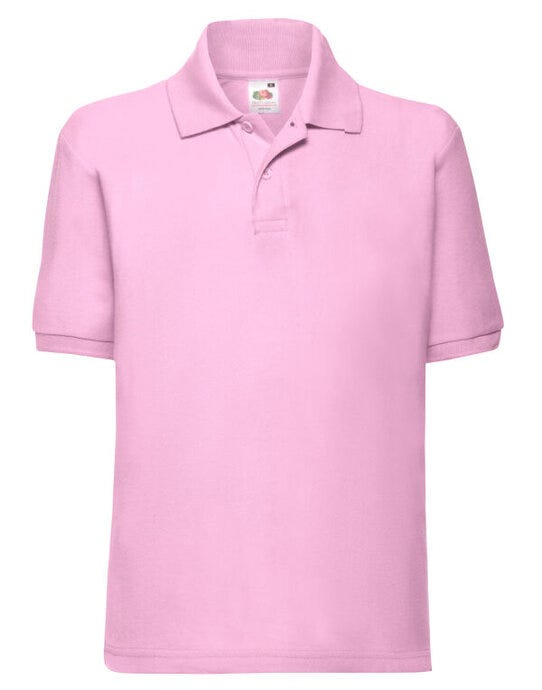 Fruit Of The Loom FOTL Kids 65/35 Polo - Light Pink