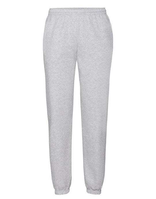 Fruit Of The Loom FOTL Mens Classic Elastic Cuff Jog Pants - Heather Grey