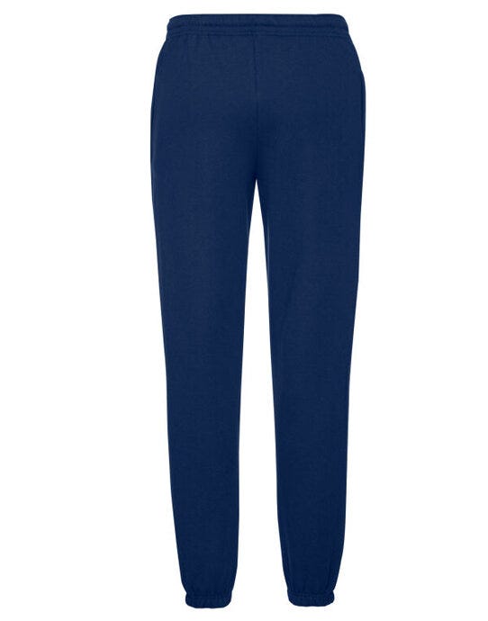 Fruit Of The Loom FOTL Mens Classic Elastic Cuff Jog Pants - Navy Blue