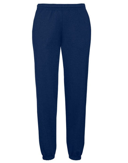 Fruit Of The Loom FOTL Mens Classic Elastic Cuff Jog Pants - Navy Blue