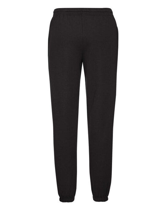 Fruit Of The Loom FOTL Mens Classic Elastic Cuff Jog Pants - Black