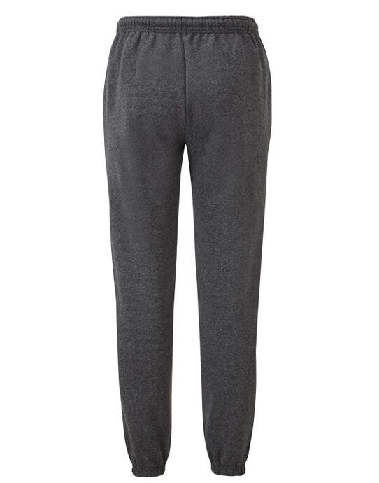 Fruit Of The Loom FOTL Mens Classic Elastic Cuff Jog Pants - Dark Heather