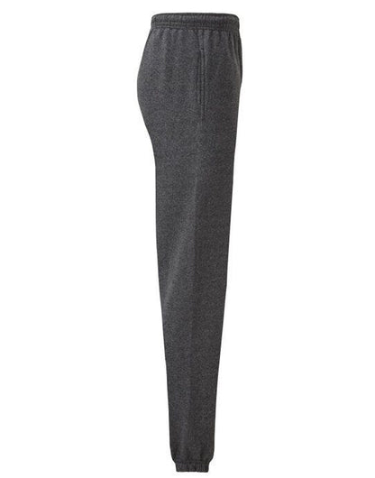 Fruit Of The Loom FOTL Mens Classic Elastic Cuff Jog Pants - Dark Heather