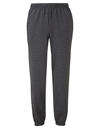 Fruit Of The Loom FOTL Mens Classic Elastic Cuff Jog Pants - Dark Heather