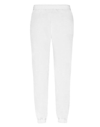Fruit Of The Loom FOTL Mens Classic Elastic Cuff Jog Pants - White