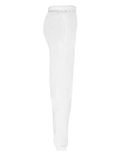 Fruit Of The Loom FOTL Mens Classic Elastic Cuff Jog Pants - White