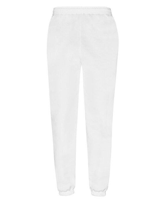 Fruit Of The Loom FOTL Mens Classic Elastic Cuff Jog Pants - White