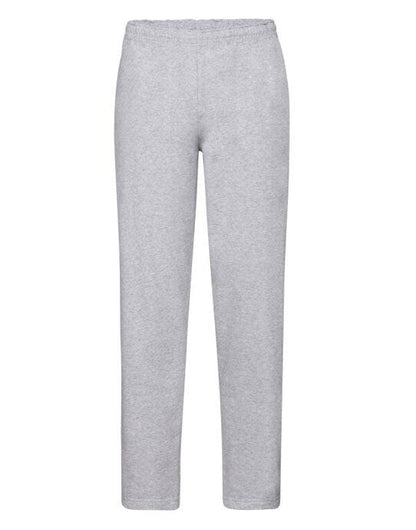 Fruit Of The Loom FOTL Mens Classic Open Hem Jog Pants - Heather Grey