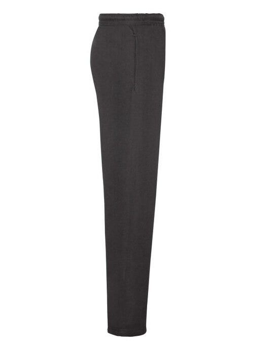 Fruit Of The Loom FOTL Mens Classic Open Hem Jog Pants - Black