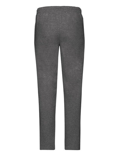 Fruit Of The Loom FOTL Mens Classic Open Hem Jog Pants - Dark Heather