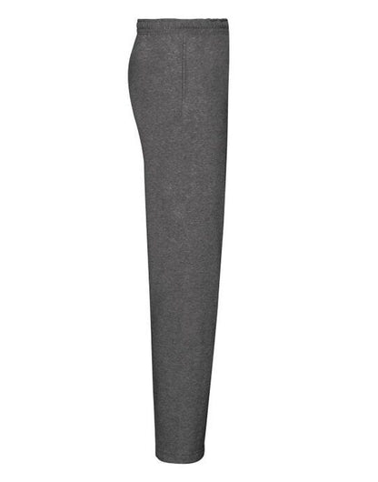 Fruit Of The Loom FOTL Mens Classic Open Hem Jog Pants - Dark Heather