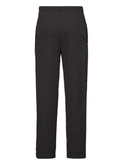 Fruit Of The Loom FOTL Mens Lightweight Open Hem Jog Pants - Black