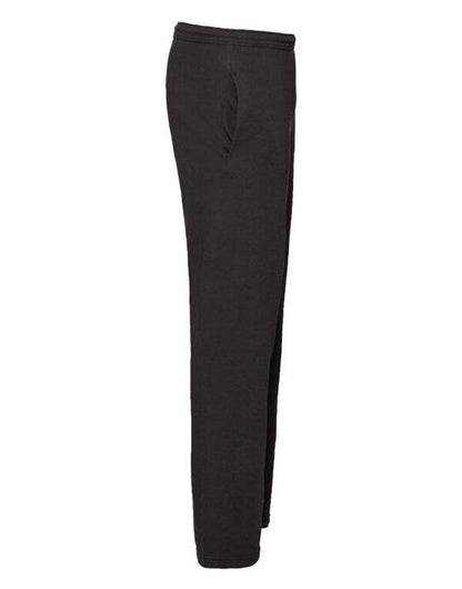 Fruit Of The Loom FOTL Mens Lightweight Open Hem Jog Pants - Black
