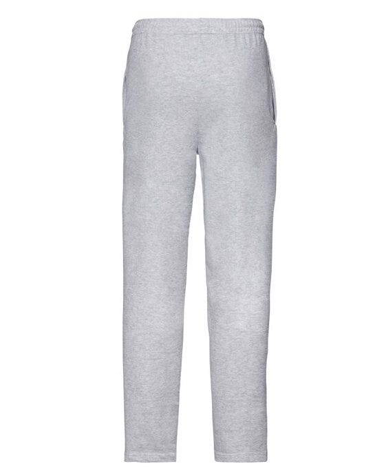 Fruit Of The Loom FOTL Mens Lightweight Open Hem Jog Pants - Heather Grey