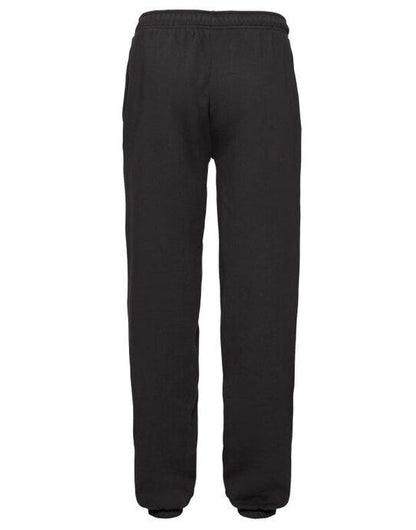 Fruit Of The Loom FOTL Mens Premium Elastic Cuff Jog Pants - Black