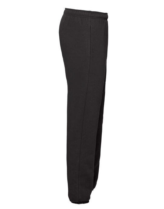 Fruit Of The Loom FOTL Mens Premium Elastic Cuff Jog Pants - Black