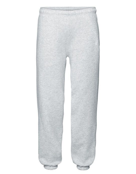 Fruit Of The Loom FOTL Mens Premium Elastic Cuff Jog Pants - Heather Grey