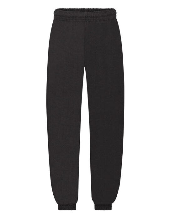 Fruit Of The Loom FOTL Kids Classic Elastic Cuff Jog Pants - Black