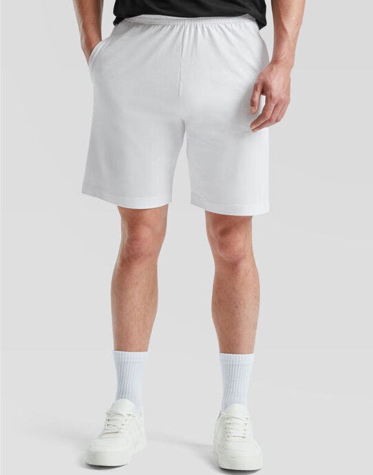 Fruit Of The Loom FOTL Iconic Jersey Shorts - White