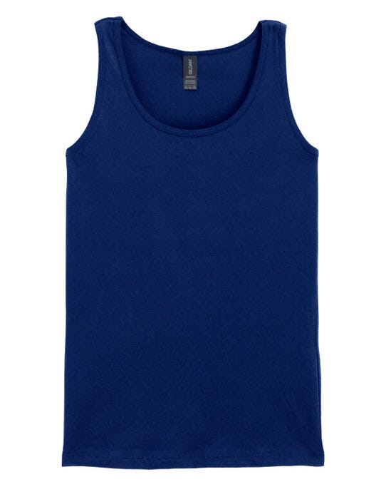 Gildan Softstyle Ladies Tank Top - Navy Blue
