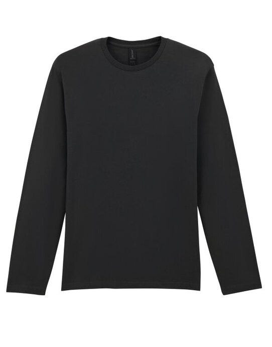 Gildan Softstyle Adult Long Sleeve Tee - Black