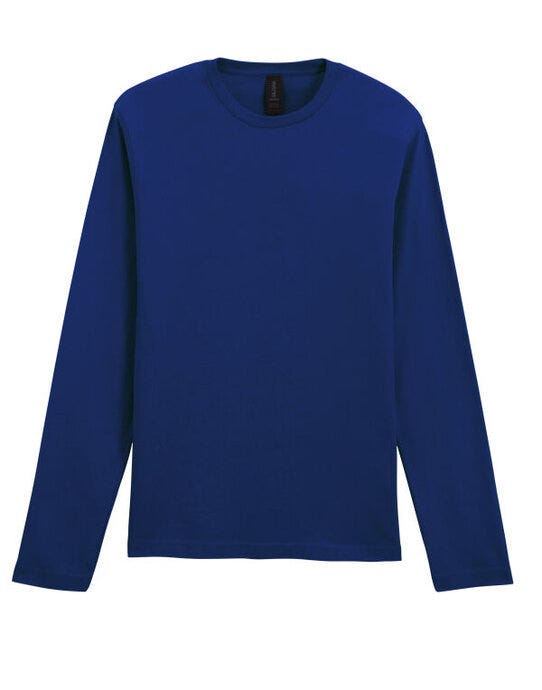 Gildan Softstyle Adult Long Sleeve Tee - Navy Blue