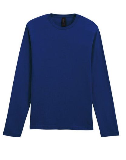 Gildan Softstyle Adult Long Sleeve Tee - Navy Blue