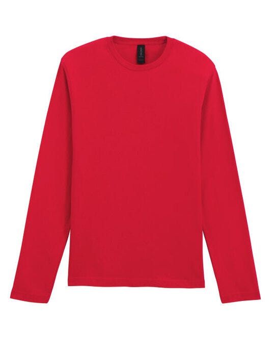 Gildan Softstyle Adult Long Sleeve Tee - Red