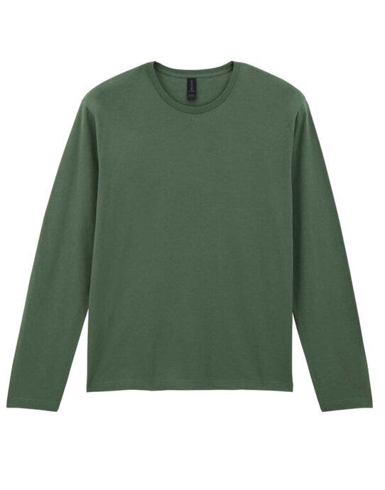 Gildan Softstyle Adult Long Sleeve Tee - Military Green