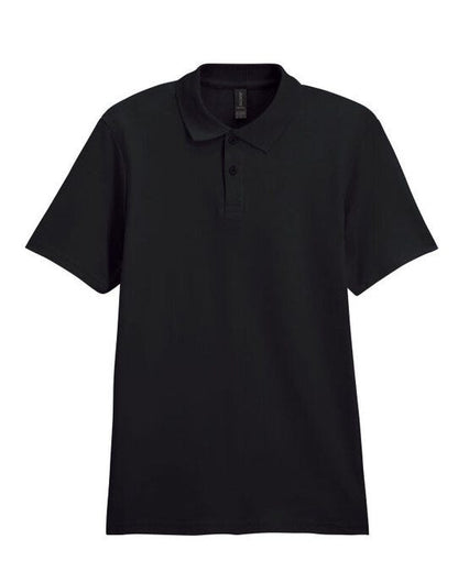 Gildan Softstyle Adult Double Pique Polo - Black