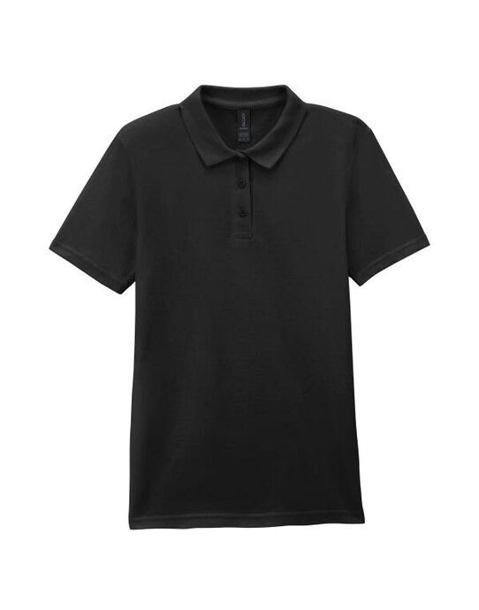 Gildan S/style Ladies Double Pique Polo - Black