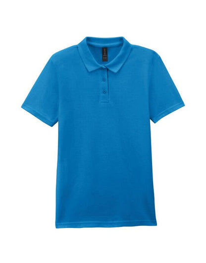 Gildan S/style Ladies Double Pique Polo - Sapphire