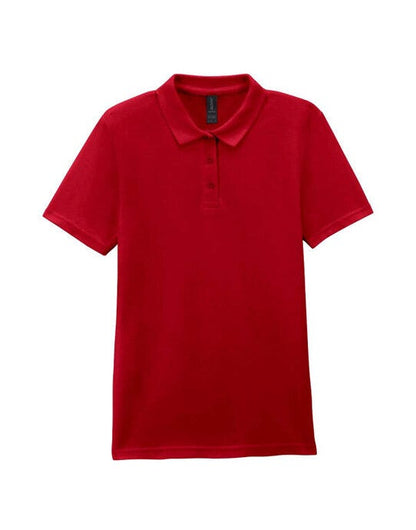 Gildan S/style Ladies Double Pique Polo - Cherry Red