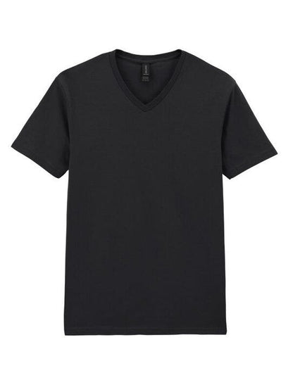 Gildan Softstyle Adult V-Neck T-Shirt - Black