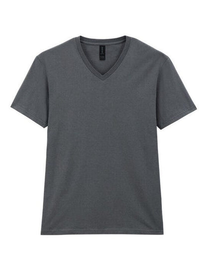Gildan Softstyle Adult V-Neck T-Shirt - Charcoal