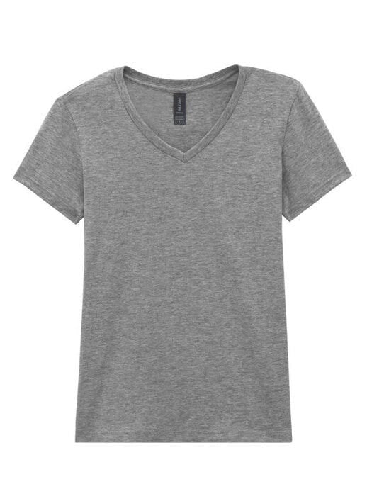 Gildan Softstyle Ladies V-Neck T-Shirt - Sport Grey (RS)