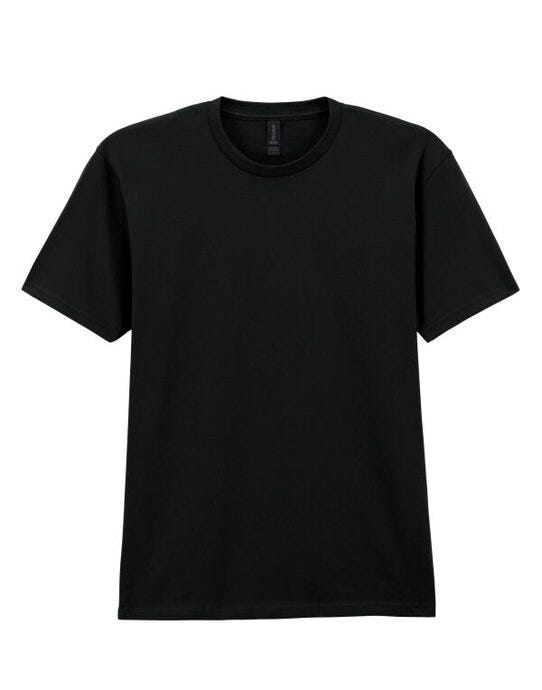 Gildan Softstyle Midweight Adult T-Shirt - Pitch Black