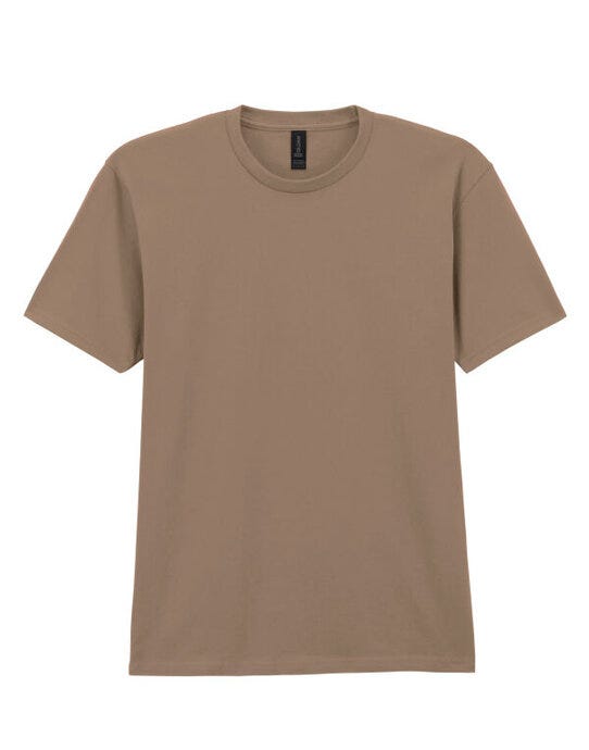 Gildan Softstyle Midweight Adult T-Shirt - Brown Savana