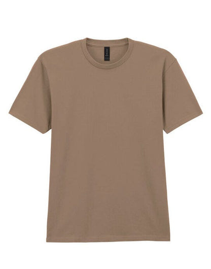 Gildan Softstyle Midweight Adult T-Shirt - Brown Savana