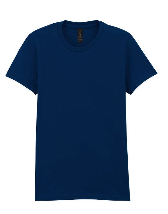 Gildan Softstyle Midweight Womens Tshirt - Navy Blue
