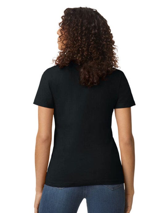 Gildan Softstyle Midweight Womens Tshirt - Pitch Black