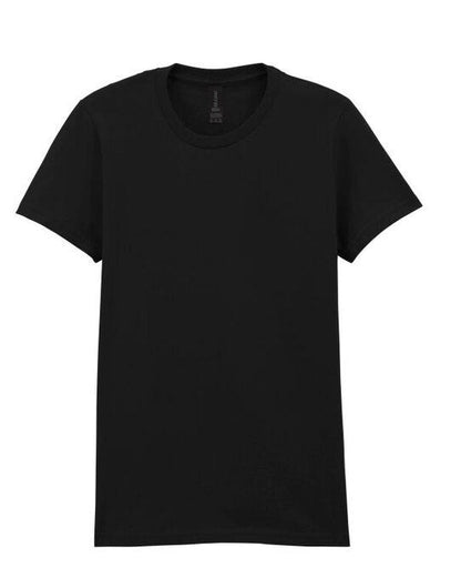 Gildan Softstyle Midweight Womens Tshirt - Pitch Black