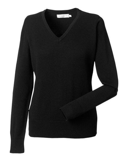 Russell Athletic Collection Russell Collection Ladies VNeck Pullover - Black