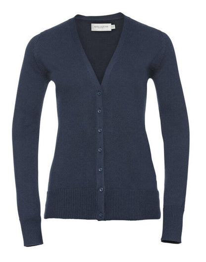 Russell Athletic Collection Russell Collection Ladies VNeck Cardigan - French Navy